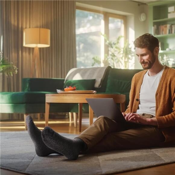 Men's Winter Warm Socks Insulated Heated Trapping Thermal Socks - Picture 5 of 5